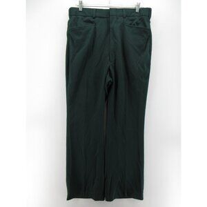 VINTAGE Sears Kings Road Pants 36 Perma Prest 70s Trousers Full Cut *